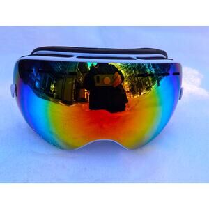 New ELAX Double Layer Anti Fog Lens Ski Goggles Skiing Snowboarding